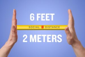 Social Distancing with two-way radios
