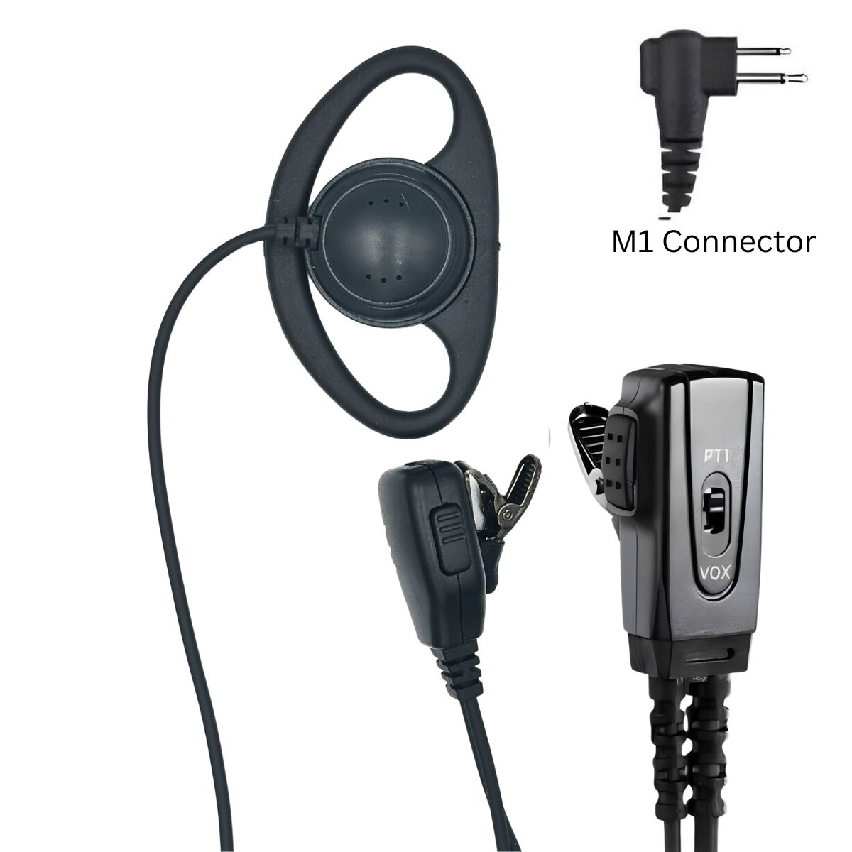 Max-55 D-Shaped earpiece with VOX