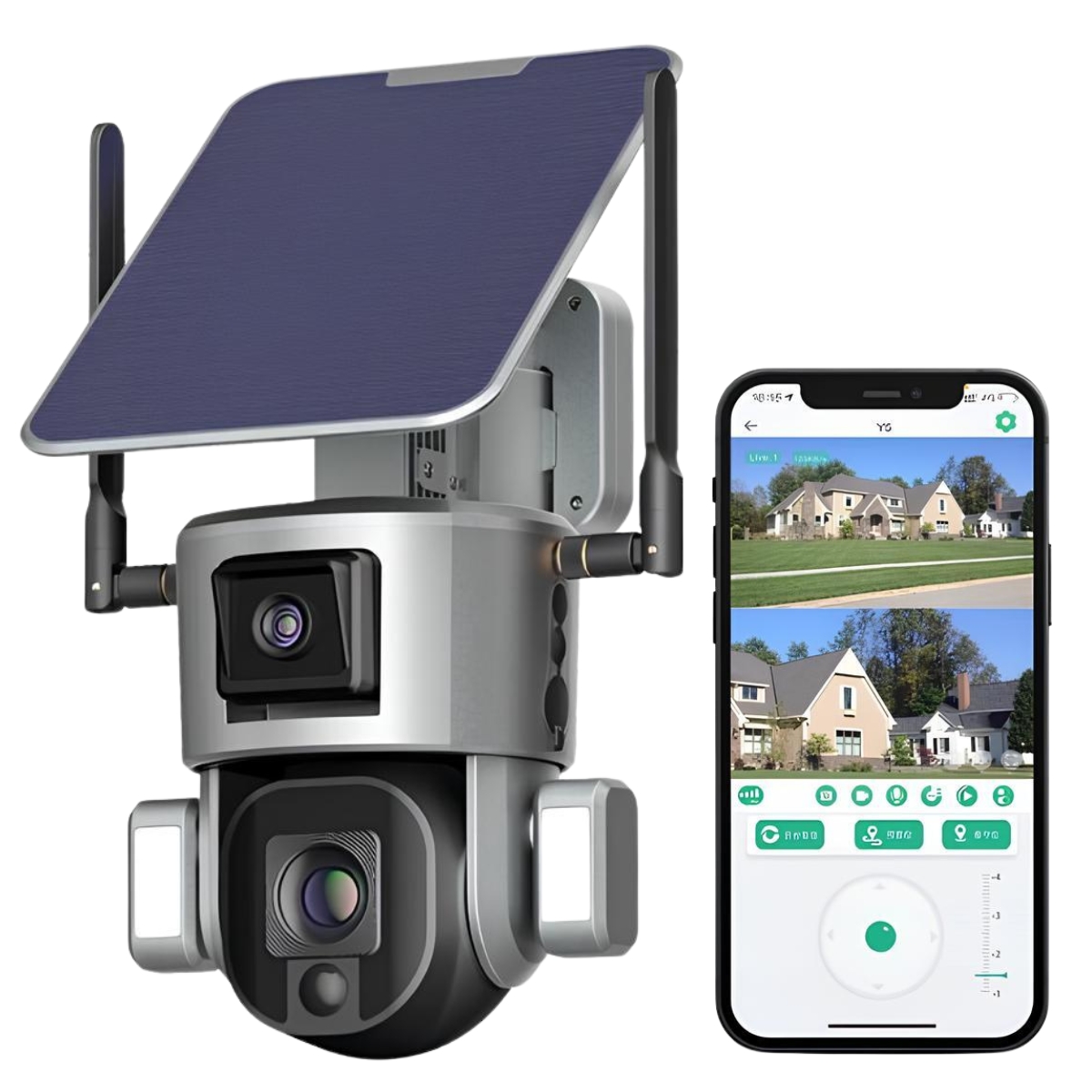 Pronto Solar Powered Dual Camera - WiFi 10x Zoom Version - Image 5